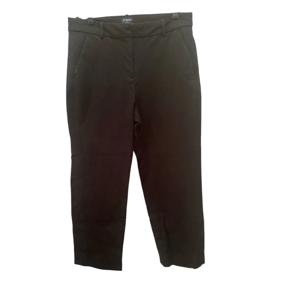 J. Crew Kallie Black Pants Sz 10P Cropped Career Preppy Office Versatile